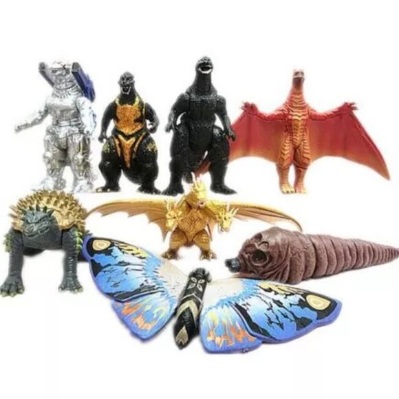 1TO3 Other - Godzilla x Kong Ghidorah Mechagodzilla Mothra Rodan Skar King Shimo Figures Set